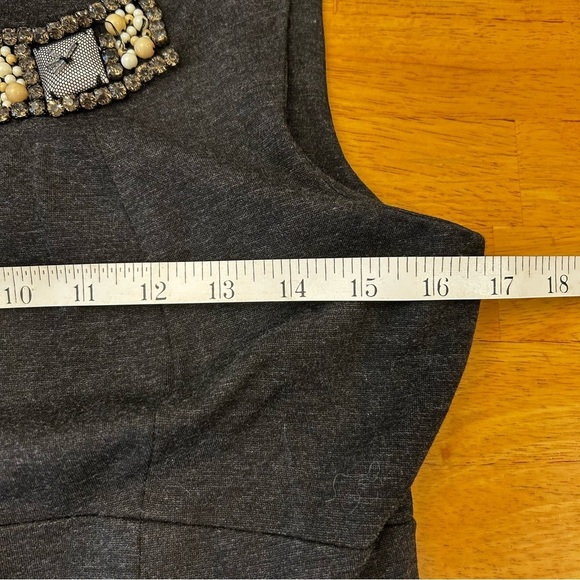 CAbi The Glitz Style #508 Sleeveless Embellished Neck Blouse - Picture 6 of 10